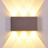 Lente Up & Down Lampa, Vägglampa LED Aluminium, 6-ljuskällor