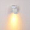 Zuoz Vägglampa, Väggspotlight Vit, 1-ljuskällor