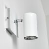 Zuoz Vägglampa, Väggspotlight Vit, 1-ljuskällor