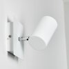 Zuoz Vägglampa, Väggspotlight Vit, 1-ljuskällor