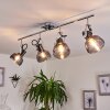Lulea Taklampa, Takstrålkastare Krom, 4-ljuskällor