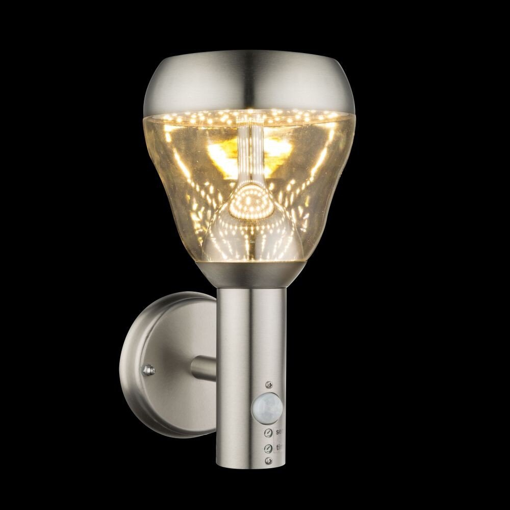 Globo MONTE Utomhusbelysning LED Klart, 1-ljuskällor, Rörelsedetektor main product photo