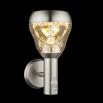 Globo MONTE Utomhusbelysning, vägglampa utomhus LED Klart, 1-ljuskällor, Rörelsedetektor