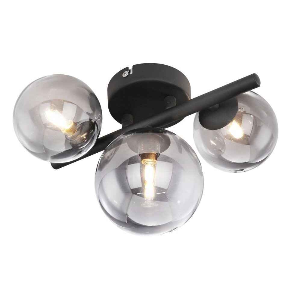 Globo RIHA Taklampa LED Rökfärger, 3-ljuskällor main product photo