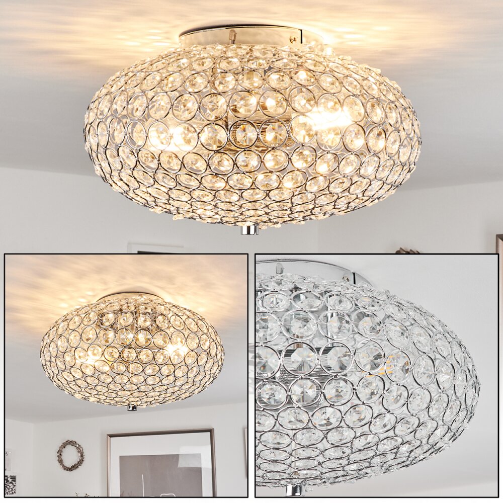 Klamila Taklampa Krom, 2-ljuskällor main product photo