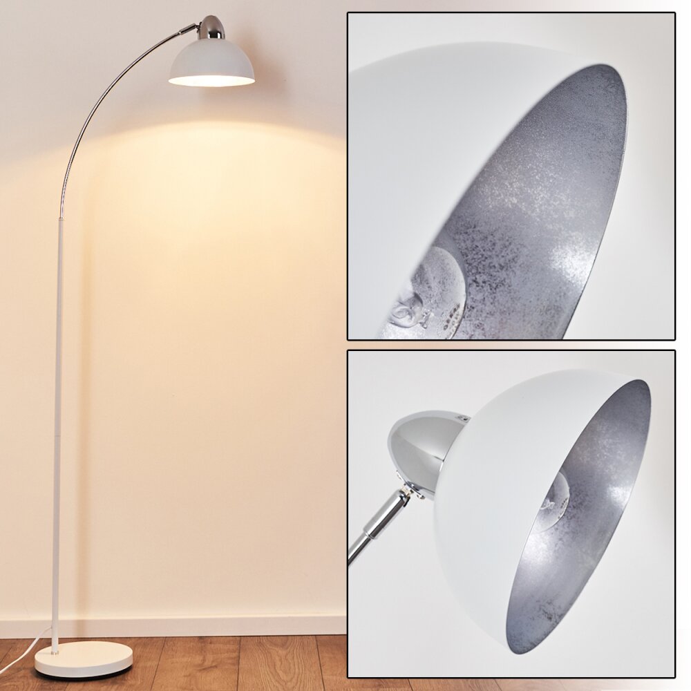 Poitou Golvlampa, Läslampa Vit, 1-ljuskällor main product photo