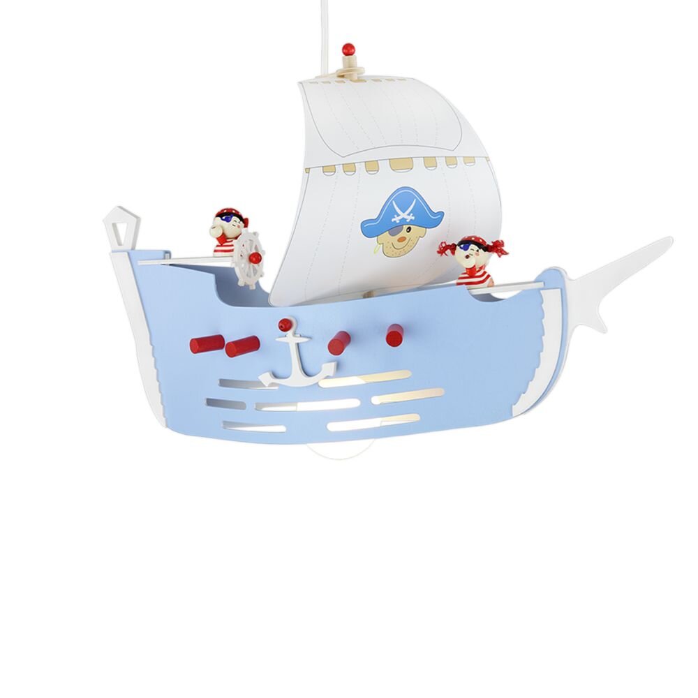 Elobra Barnbelysning PIRATENSCHIFF Pendelbelysning Blå, 1-ljuskällor main product photo