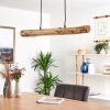 Winterthur Pendellampa, Pendelbelysning LED Trä ljus, Svart, 1-ljuskällor
