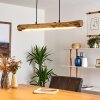 Winterthur Pendellampa, Pendelbelysning LED Trä ljus, Svart, 1-ljuskällor