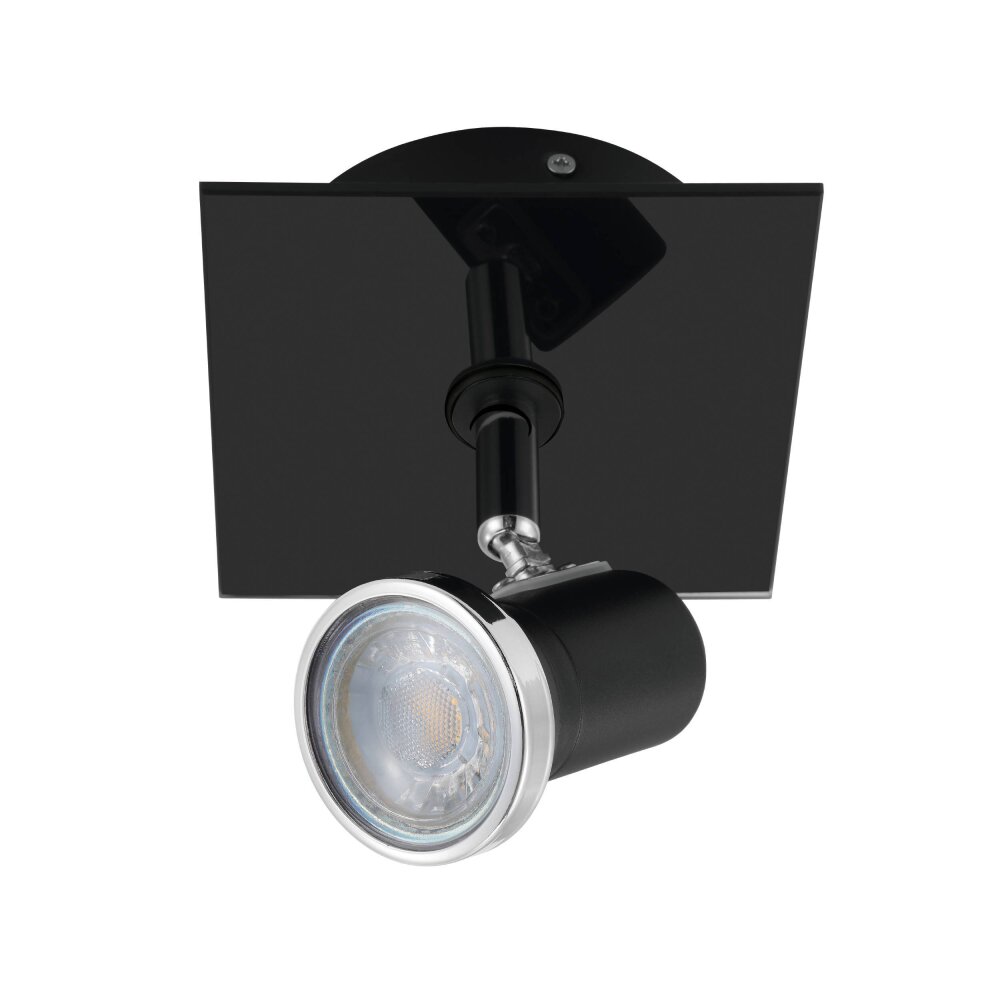 Eglo Lampor Väggspotlight LED Krom, Svart, 1-ljuskällor main product photo