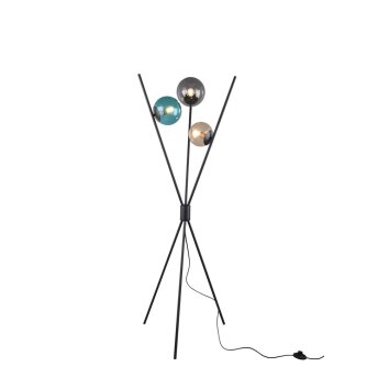 Trio Lampor LANCE Golvlampa Svart, 3-ljuskällor Trio Lampor LANCE Golvlampa Svart, 3-ljuskällor