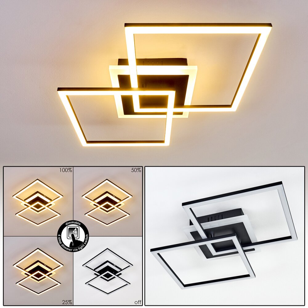 Lithgow Taklampa LED Svart, 1-ljuskällor main product photo