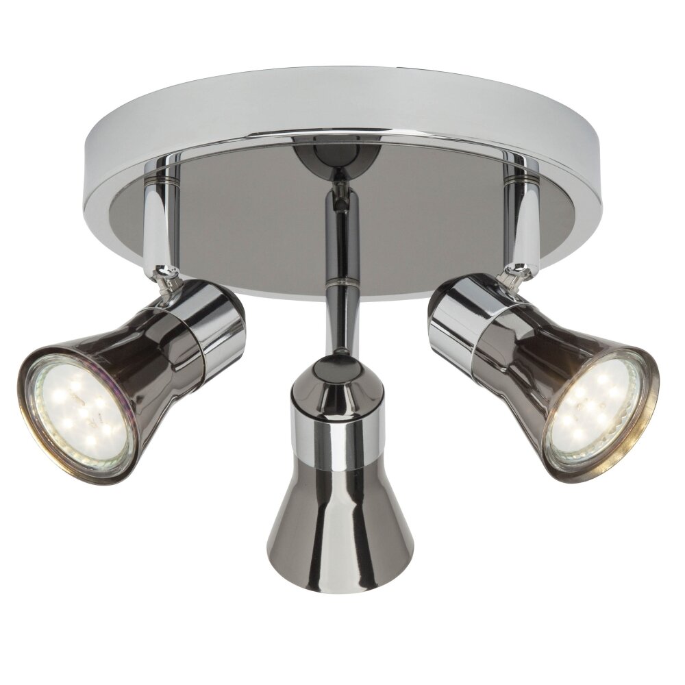 Brilliant Lampor Jupp Taklampa, Takstrålkastare LED Krom, Svart, 3-ljuskällor main product photo