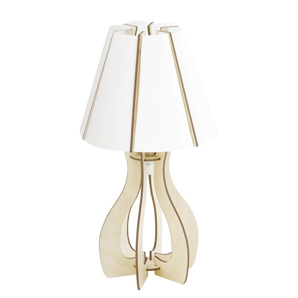 Eglo Lampor COSSANO Bordslampa Trä ljus, 1-ljuskällor main product photo