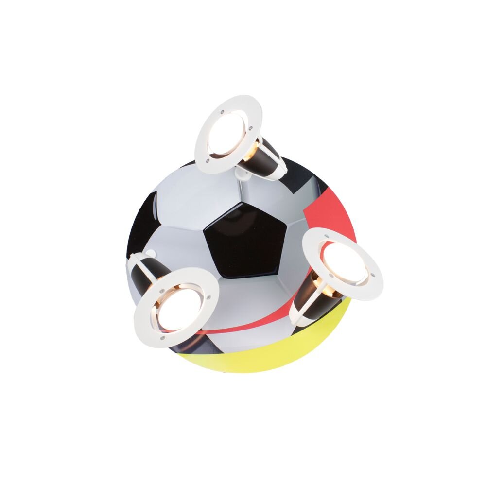 Elobra Barnbelysning FUßBALL Taklampa, Takstrålkastare färgglada, 3-ljuskällor main product photo