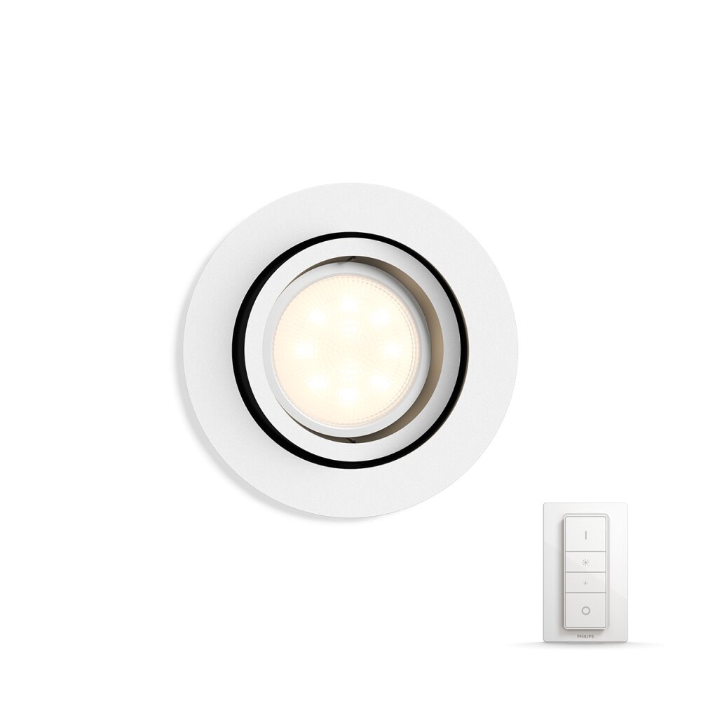 Philips Lampor Einbauspot infälld taklampa, Infälld lampa Vit, 1-ljuskällor, Fjärrkontroll main product photo