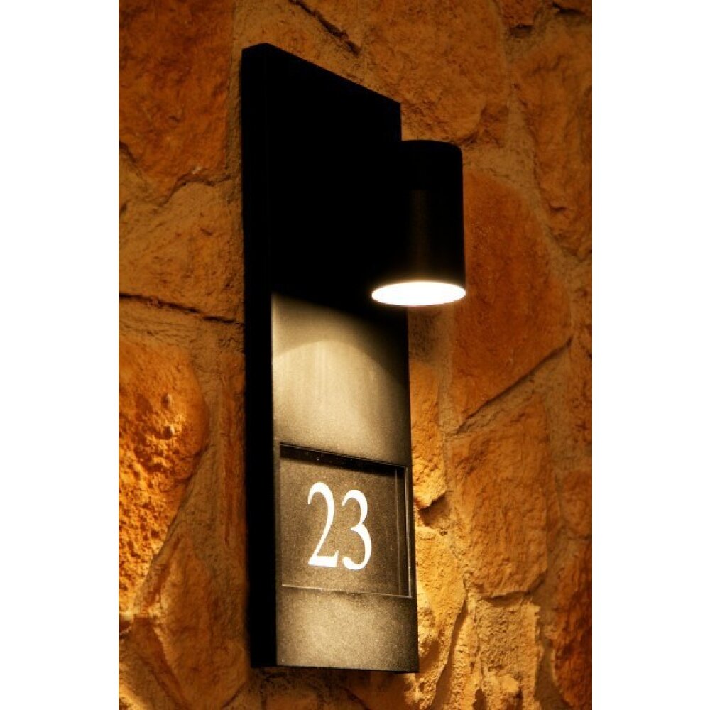 Konstsmide Lampor MODENA Husnummer belysning, Vägglampa Svart, 1-ljuskällor main product photo