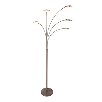 Steinhauer Mexlite Golvlampa, Golvlampa LED Färg i rostfritt stål, 5-ljuskällor