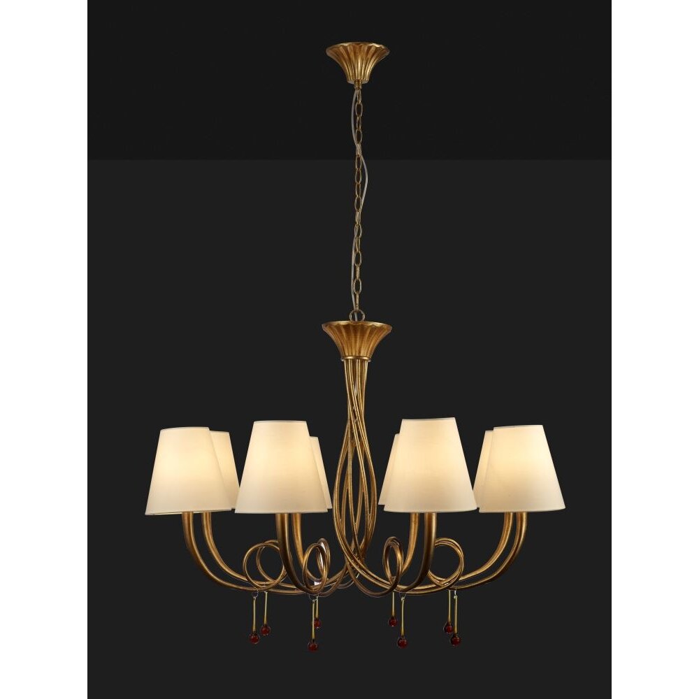 Mantra PAOLA Pendelbelysning Guld, 8-ljuskällor main product photo