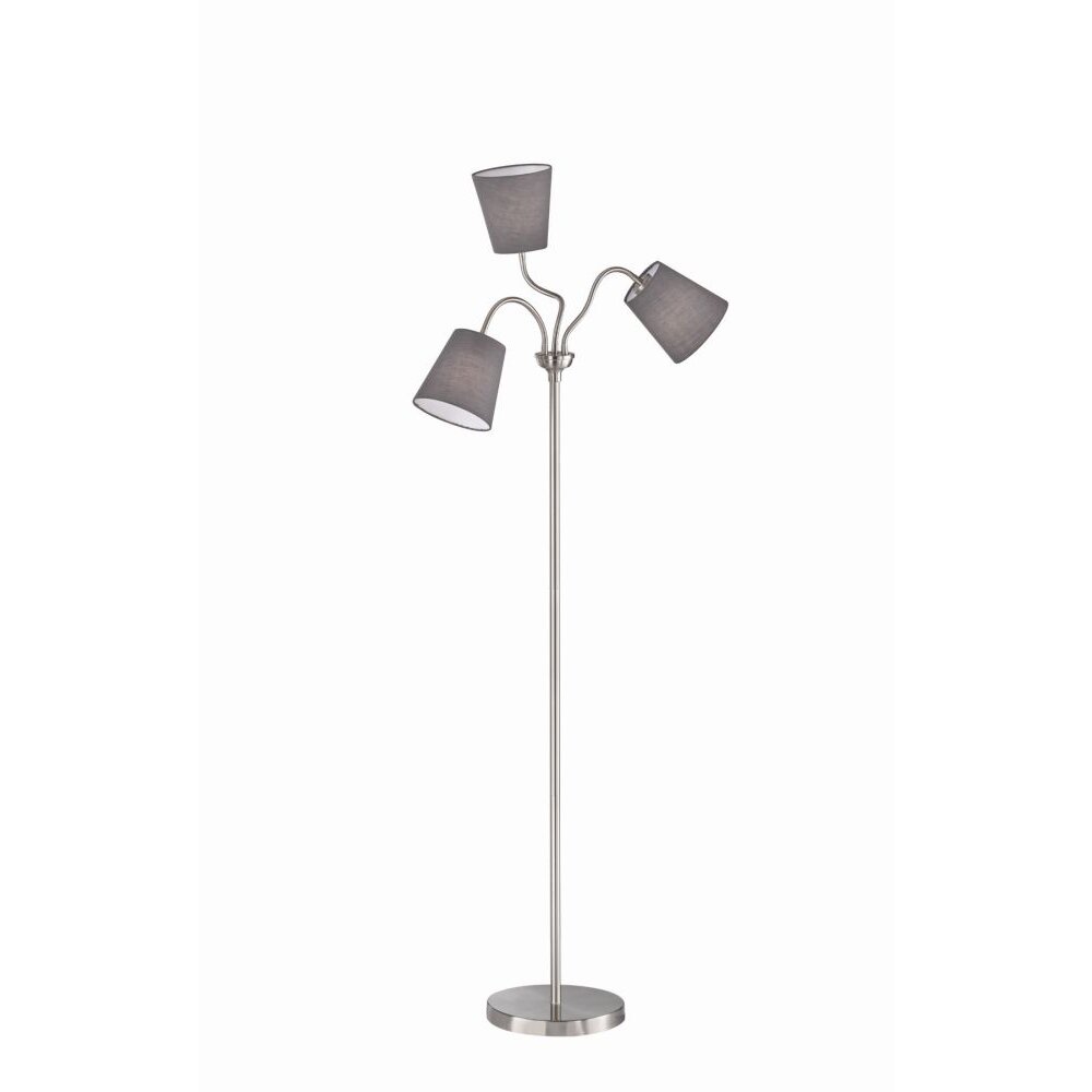 Reality WINDU Golvlampa Nickel matt, 3-ljuskällor main product photo