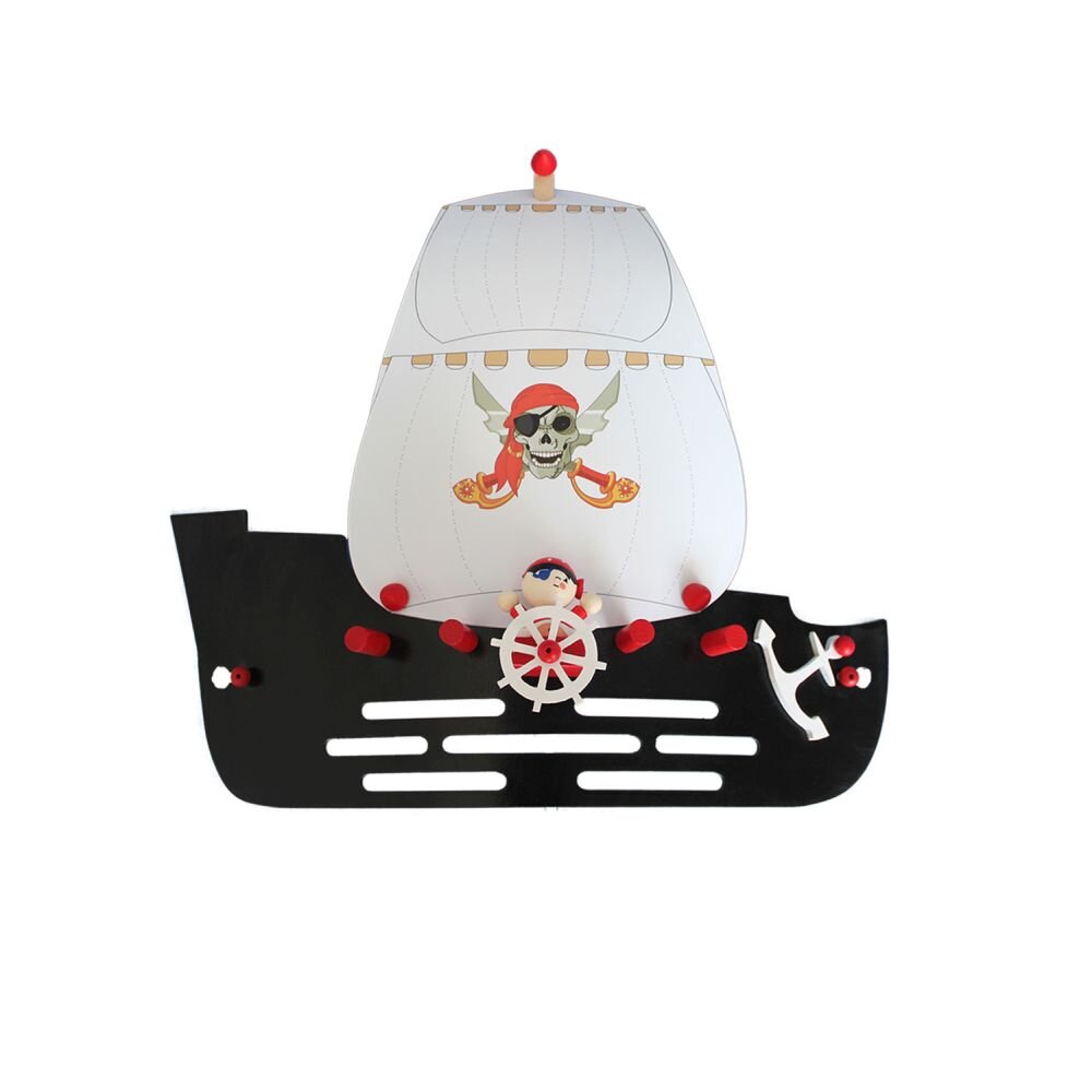 Elobra Barnbelysning PIRATENSCHIFF Vägglampa Svart, 1-ljuskällor main product photo