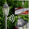 Lignac Golvlampa Svart, Silver, 1-ljuskällor, Rörelsedetektor