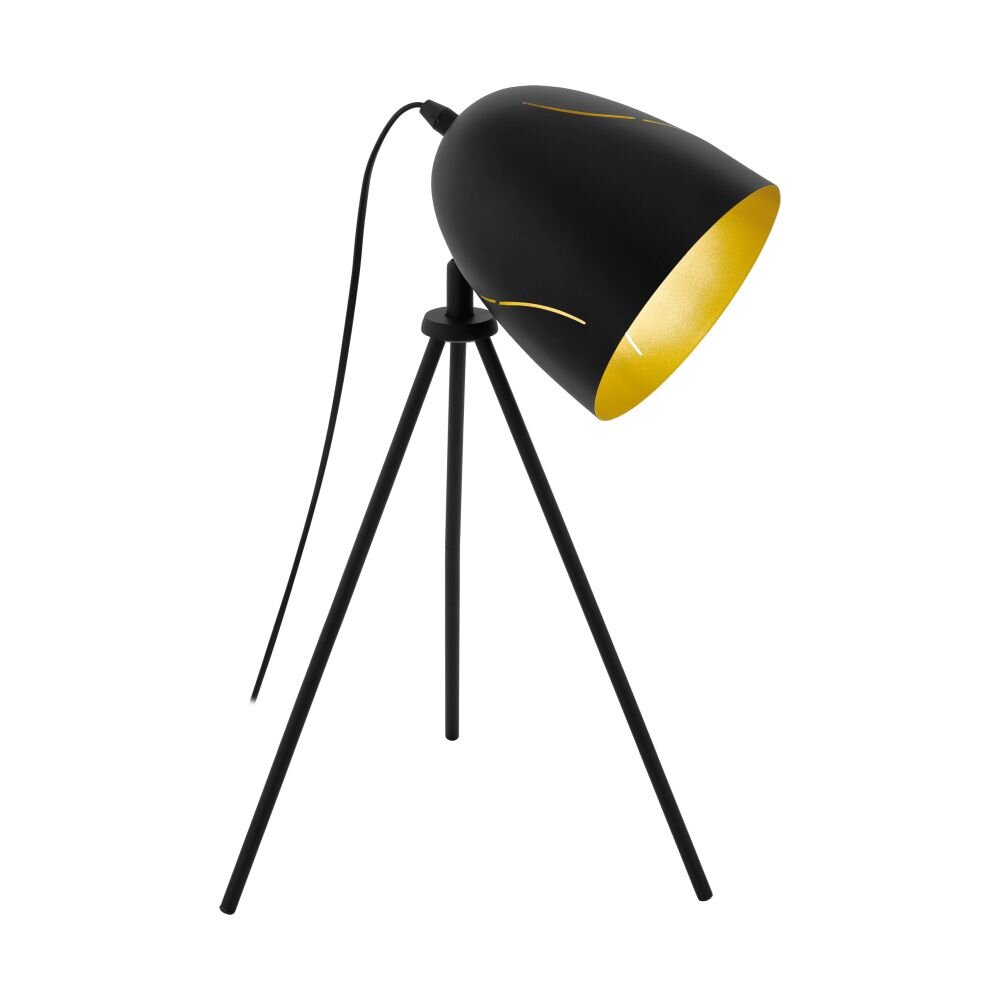 Eglo Lampor HUNNINGHAM Bordslampa Guld, Svart, 1-ljuskällor main product photo