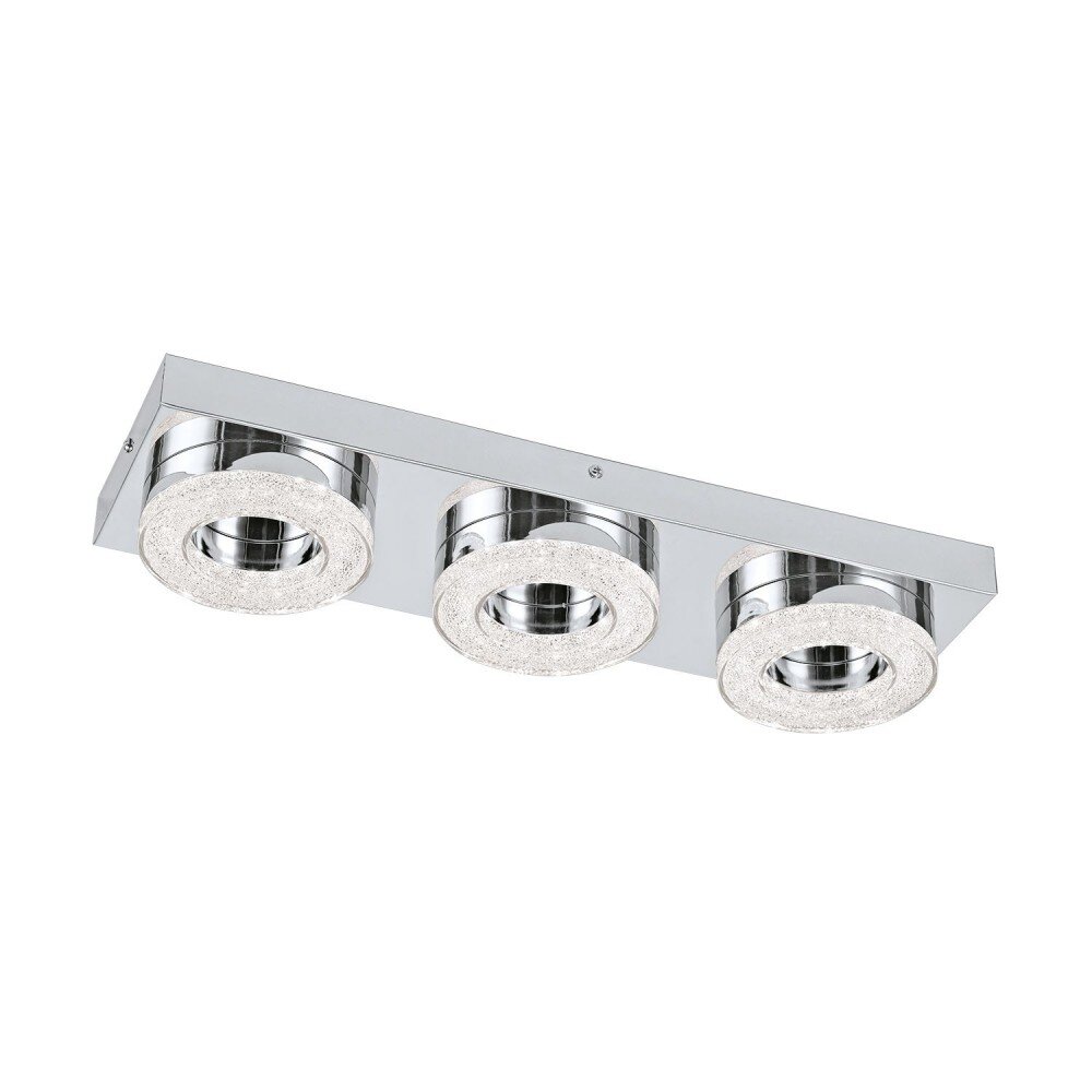 Eglo FRADELO Vägg- och taklampor LED Krom, Kristall optik, 3-ljuskällor main product photo