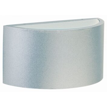 Albert Lampor 6347 Utomhusbelysning, vägglampa utomhus LED Silver, 2-ljuskällor