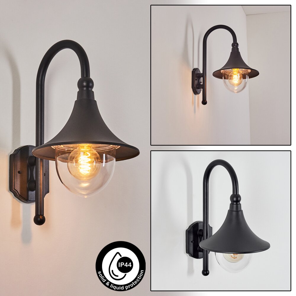 Elgin Vägglampa Svart, 1-ljuskällor main product photo