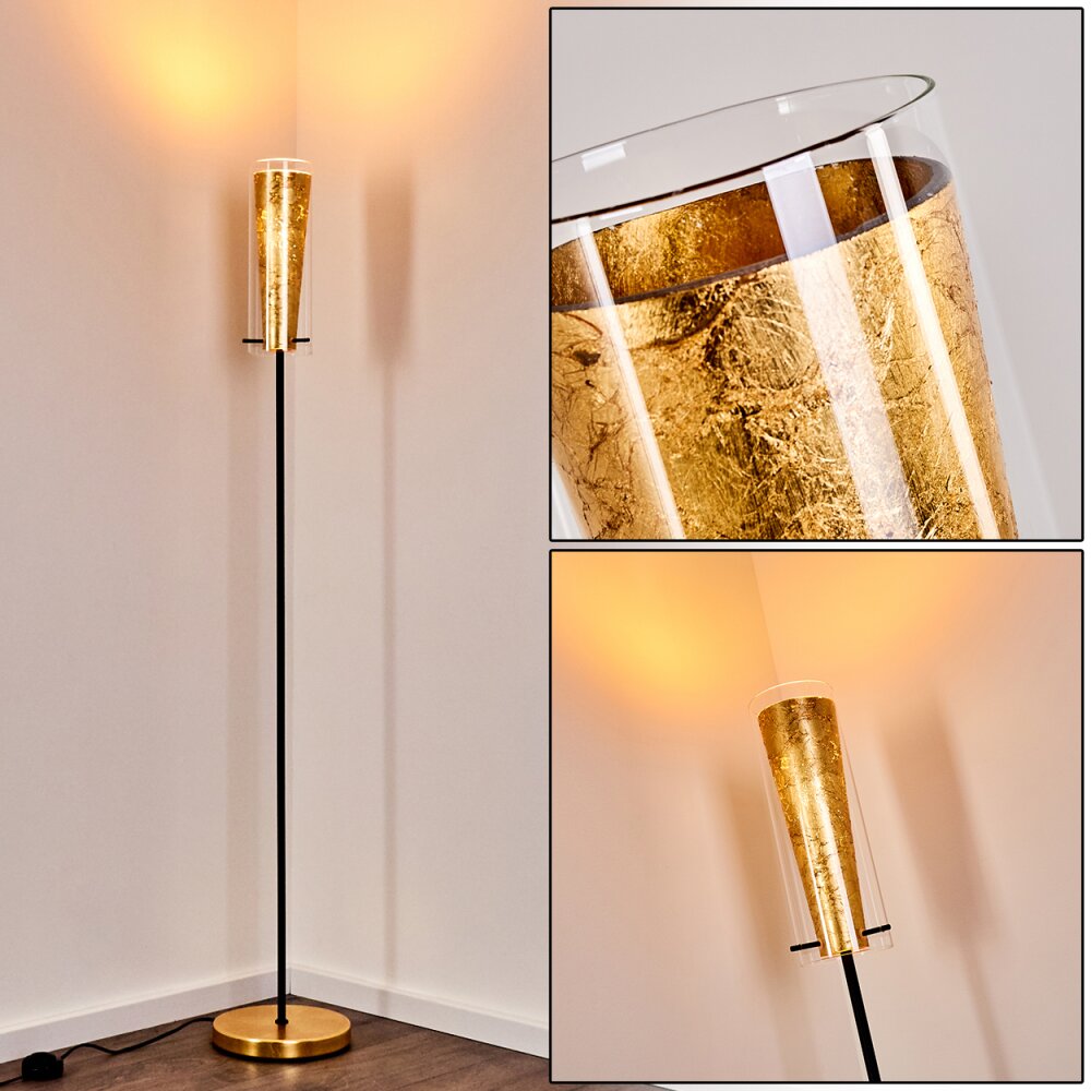 Tegna Golvlampa Svart-guld, 1-ljuskällor main product photo