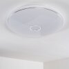 Cirque Taklampa LED Krom, 1-ljuskällor, Fjärrkontroll, Färgväxlare