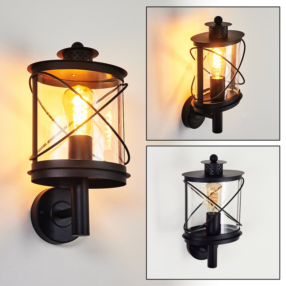 Chamesol Utomhusbelysning, Vägglampa Svart, 1-ljuskällor main product photo