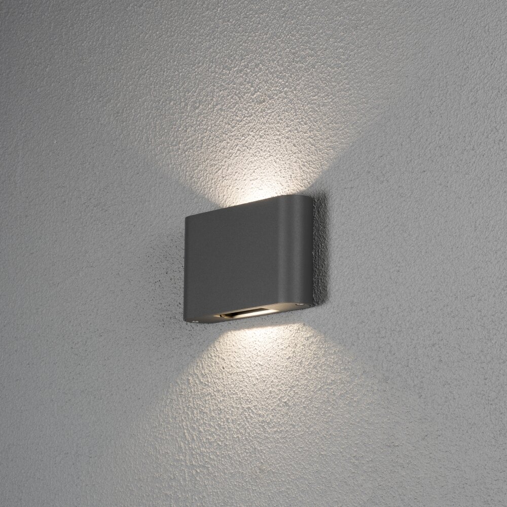 Konstsmide Lampor Chieri Utomhusbelysning, vägglampa utomhus LED Svart, 2-ljuskällor main product photo