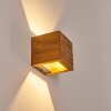 Adak Up & Down Lampa, Vägglampa LED Trä mörkt, 1-ljuskällor