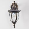 Ribadeo vägglampa utomhus, Vägglampa Svart-guld, 1-ljuskällor