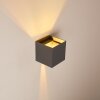 Badajoz Up & Down Lampa, Vägglampa LED Antracit, 1-ljuskällor