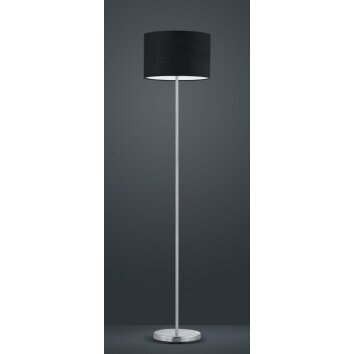 Trio Lampor HOTEL Golvlampa, Golvlampa Nickel matt, 1-ljuskällor