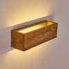 Adak Up & Down Lampa, Vägglampa LED Trä mörkt, 1-ljuskällor