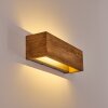 Adak Up & Down Lampa, Vägglampa LED Trä mörkt, 1-ljuskällor