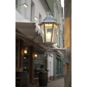 Lutec Lampor BRISTOL vägglampa utomhus, Vägglampa Vit, 1-ljuskällor, Rörelsedetektor