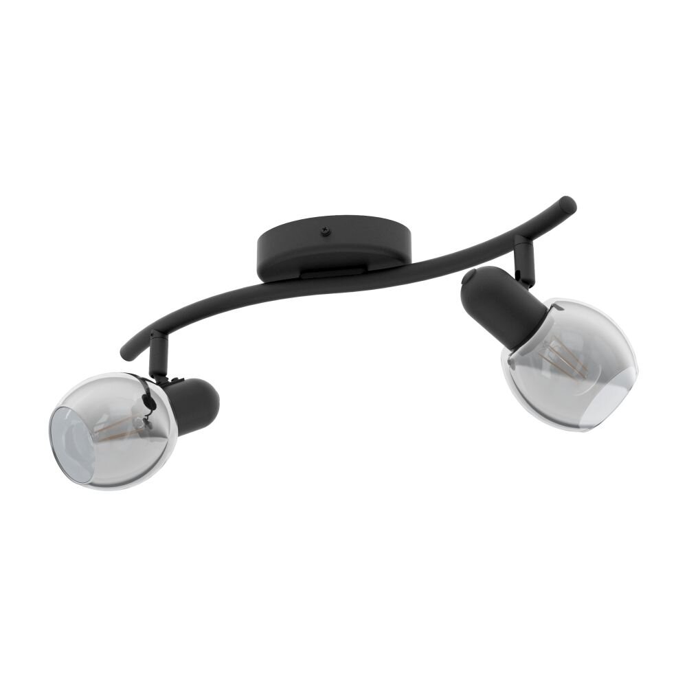 Eglo POLLICA Väggspotlight Svart, 2-ljuskällor main product photo