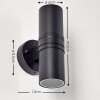 Satava vägglampa utomhus, Vägglampa LED Svart, 2-ljuskällor