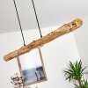 Winterthur Pendellampa, Pendelbelysning LED Trä ljus, Svart, 1-ljuskällor