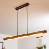 Winterthur Pendellampa, Pendelbelysning LED Trä ljus, Svart, 1-ljuskällor