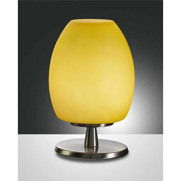 Fabas Luce ROCKFORD Bordslampa Nickel matt, 1-ljuskällor Fabas Luce ROCKFORD Bordslampa Nickel matt, 1-ljuskällor