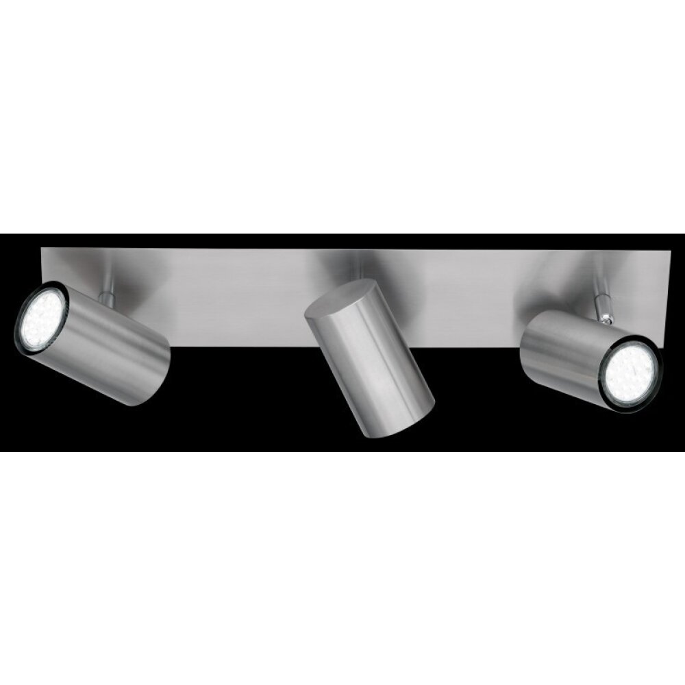 Trio Lampor MARLEY taklampa, Taklampa, Takstrålkastare Rostfritt stål, Nickel matt, 3-ljuskällor main product photo