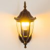 Ribadeo vägglampa utomhus, Vägglampa Svart-guld, 1-ljuskällor