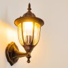 Ribadeo vägglampa utomhus, Vägglampa Svart-guld, 1-ljuskällor