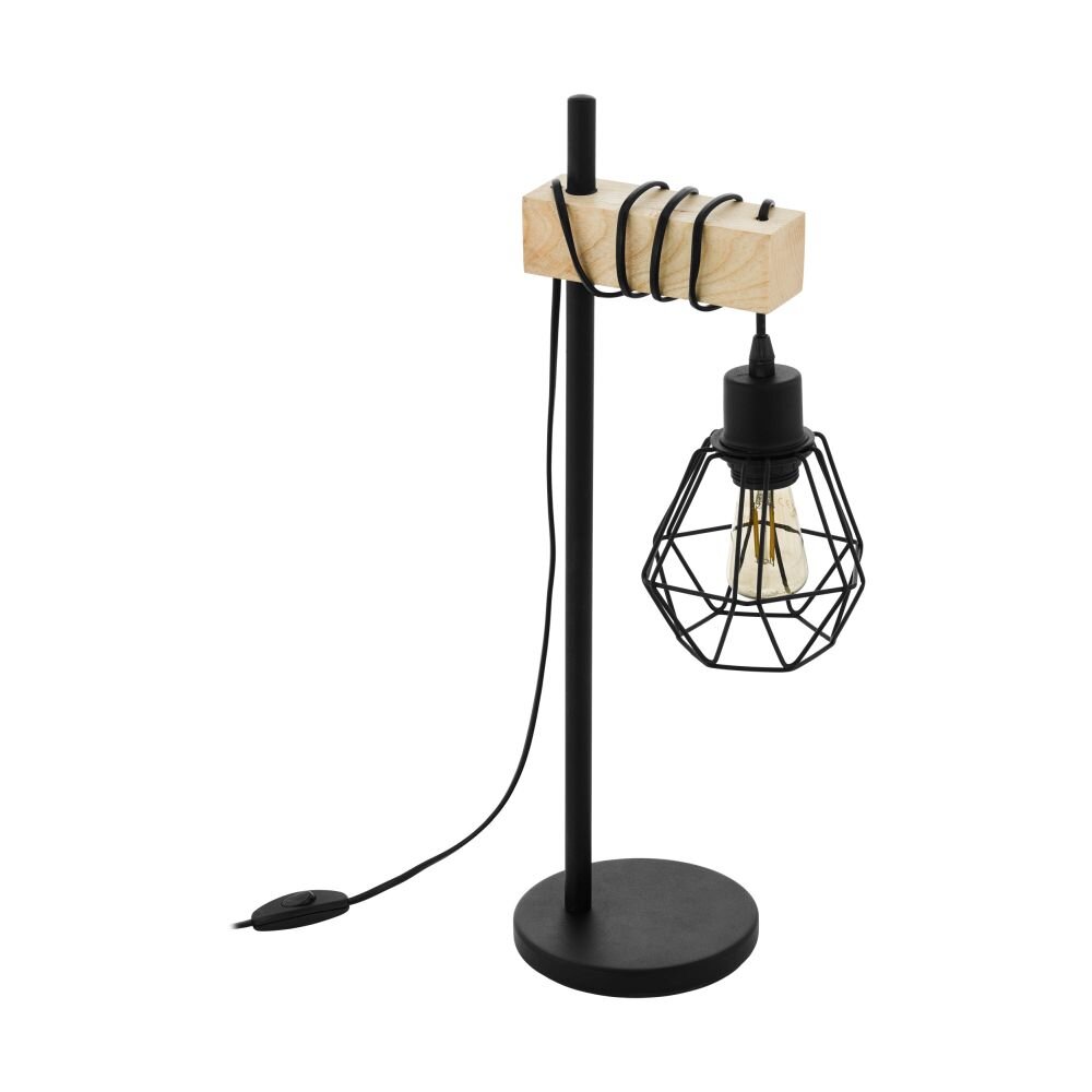Eglo Lampor TOWNSHEND Bordslampa Brun, Svart, 1-ljuskällor main product photo